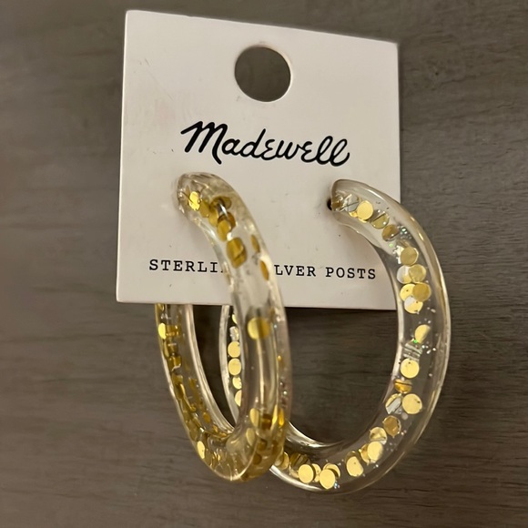 Madewell Jewelry - NWT MADEWELL GOLD GLITTER EARRINGS
